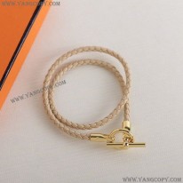 エルメス 偽物 Glenan braceletゴールドグレナンブレスレット erv74207