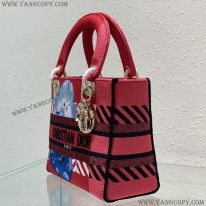 ディオール 偽物 MEDIUM LADY D-LITE BAG フラワーポップ刺繍 dev94980