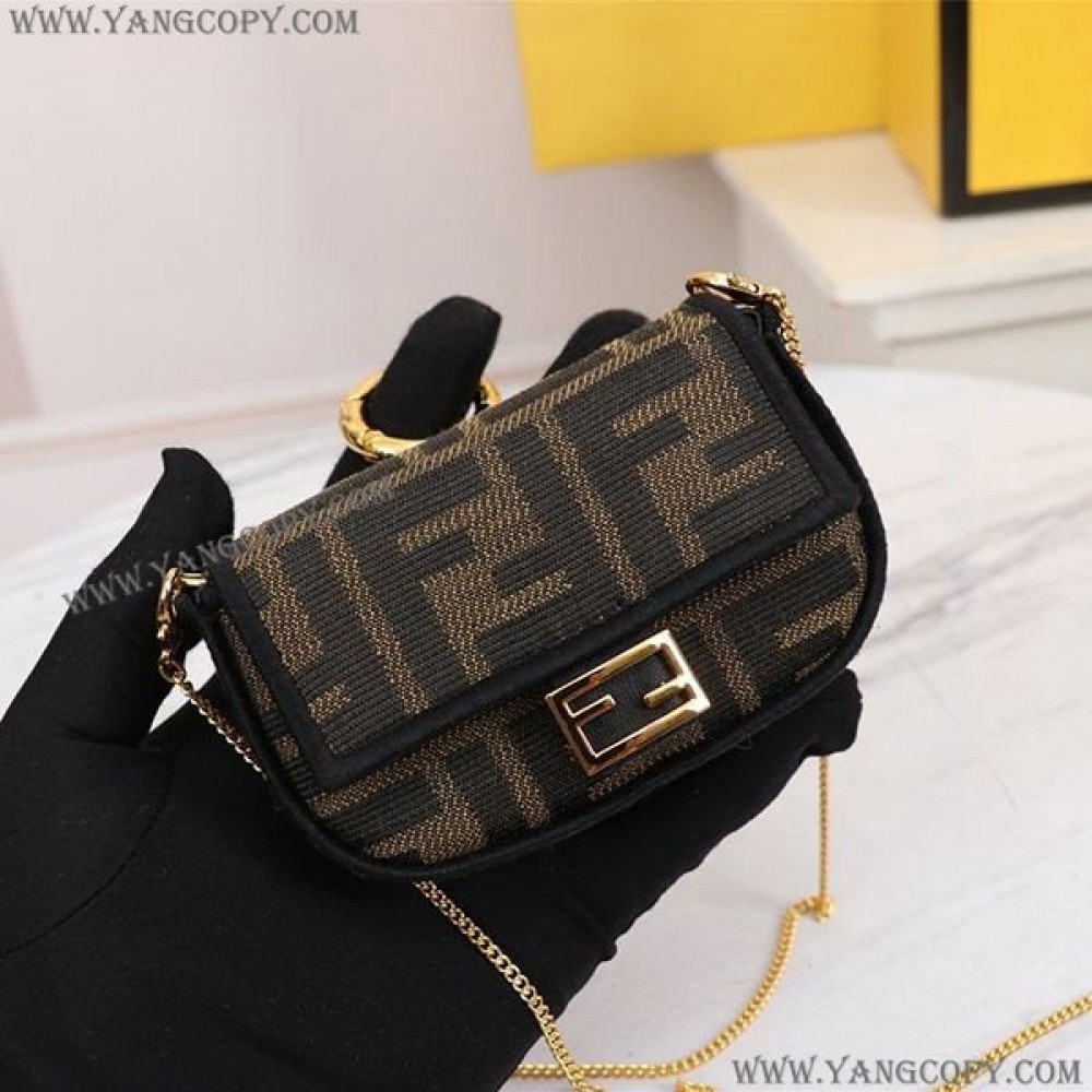 フェンディ 偽物 VERSACE コラボナノ バゲット マイクロ バッグ fey71325