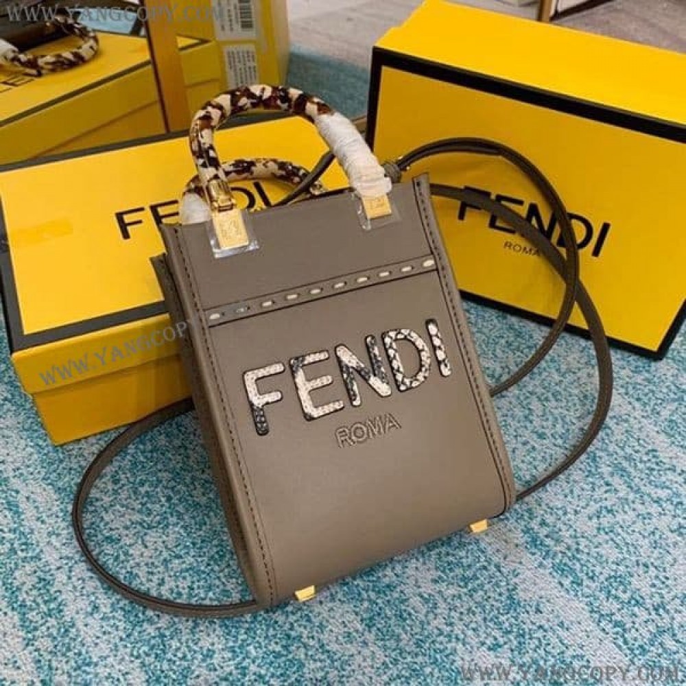 フェンディ スーパーコピー サンシャインショッパー エラフレザー ミニバッグ fei21852