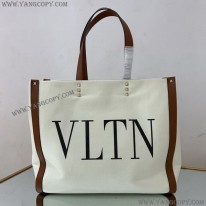 ヴァレンティノ コピー トートバッグ ショッピングバッグ NEON VLTN キャンバス ミディアム Vui76345