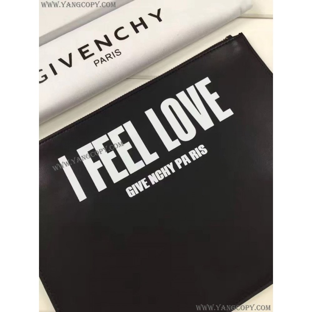 ジバンシィ スーパーコピー I FEEL LOVE スターパッチ レザーポーチ BK06072273003