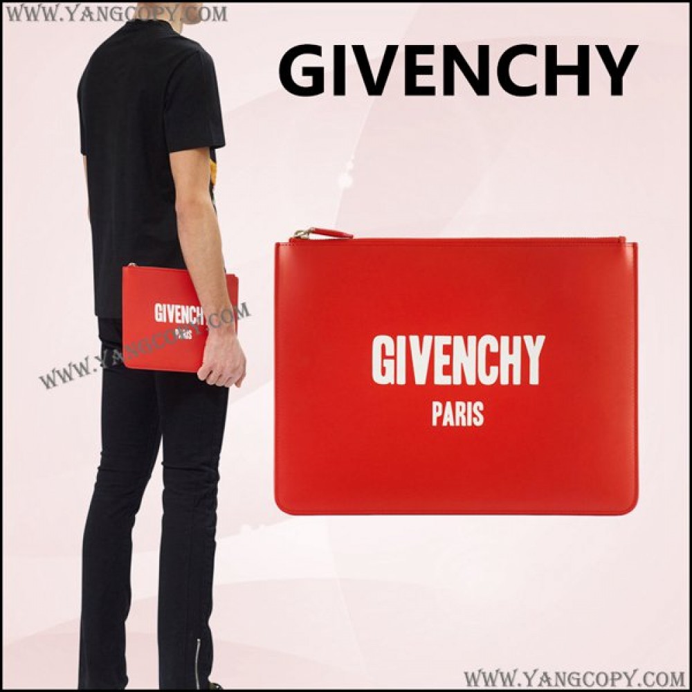 ジバンシィ スーパーコピー GIVENCHY LOGO LEATHER POUCH