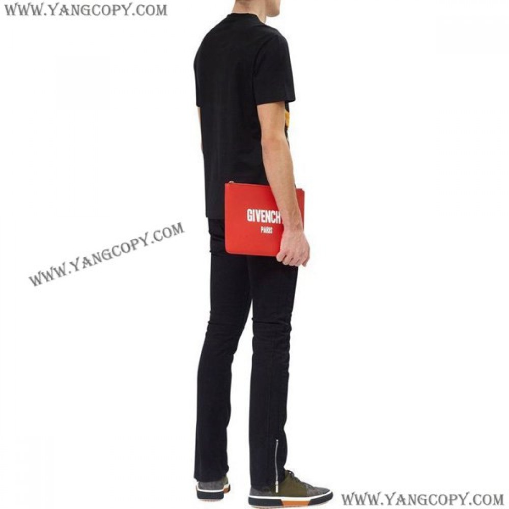 ジバンシィ スーパーコピー GIVENCHY LOGO LEATHER POUCH