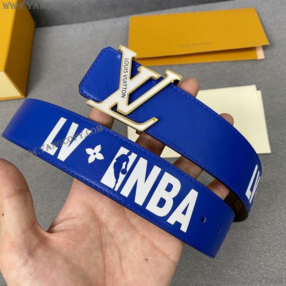 ルイヴィトン 偽物 LVXNBA サンチュール・LV スリーステップス 40MM リバーシブルベルト vuy41565