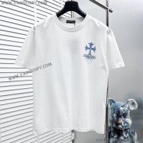 クロムハーツ 偽物 フローラルクロス Tシャツ 大人気！ Kut01645