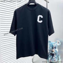 セリーヌ コピー ルーズフィット コットンニット Tシャツ 2色 Cek39724