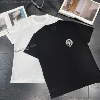 クロムハーツ スーパーコピー ホースシュー ホワイトコットン Tシャツ Kuw19874