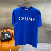 セリーヌ 偽物 tシャツ ユニセックス ルーズ ロゴプリント Cez98110