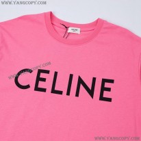 セリーヌ スーパーコピー tシャツ 激安 ユニセックス ルーズ ロゴプリント Ceh33343