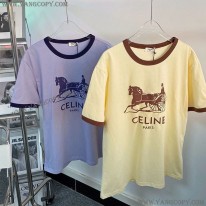 セリーヌ スーパーコピー サルキー Tシャツ コットン 2X575485F