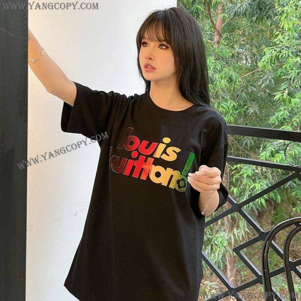 ルイヴィトン スーパーコピー エブリデイLVクルーネック Tシャツ vuh94108