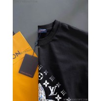 ルイヴィトン コピー Tシャツ 21SS フロウティングLVプリンテッド vux11502