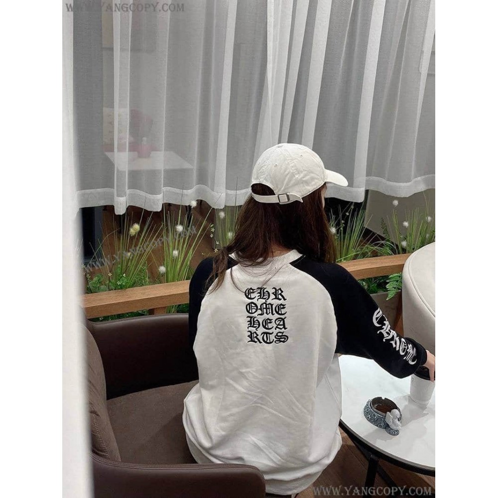 クロムハーツ スーパーコピー ロングＴシャツ ホースシュー スター ブラック Kum61331