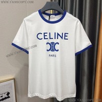 セリーヌ スーパーコピー PARIS トリオンフ Tシャツ コットンジャージー ブルー Cet05823