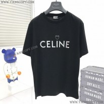 セリーヌ 偽物 コットンメッシュオーバーサイズ Tシャツ Cew71681