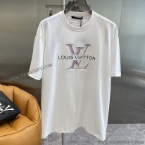 ルイヴィトン 偽物 ブランドロゴ Tシャツ vud95754