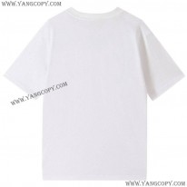 セリーヌ 偽物 ルーズ Tシャツ コットン ホワイト Cef32445