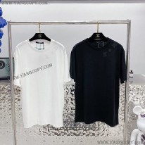 ルイヴィトン コピー コットンTシャツ ブラック ホワイト vuf67064