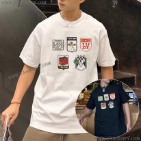 ルイヴィトン スーパーコピー グラフィック クルーネック Tシャツ 2色 vuf36244