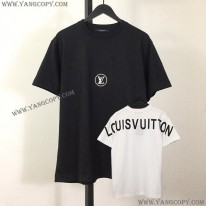 ルイヴィトン コピー フロント＆バック レタープリントTシャツ 2色 vuw87686