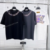 ルイヴィトン 偽物 Tシャツ コットン 半袖 vun70174