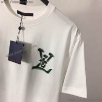 ルイヴィトン コピー グラフィック クルーネック Tシャツ 2色 vuu20359