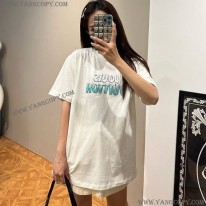 ルイヴィトン 偽物 LVプリントTシャツ ホワイト vuj49895