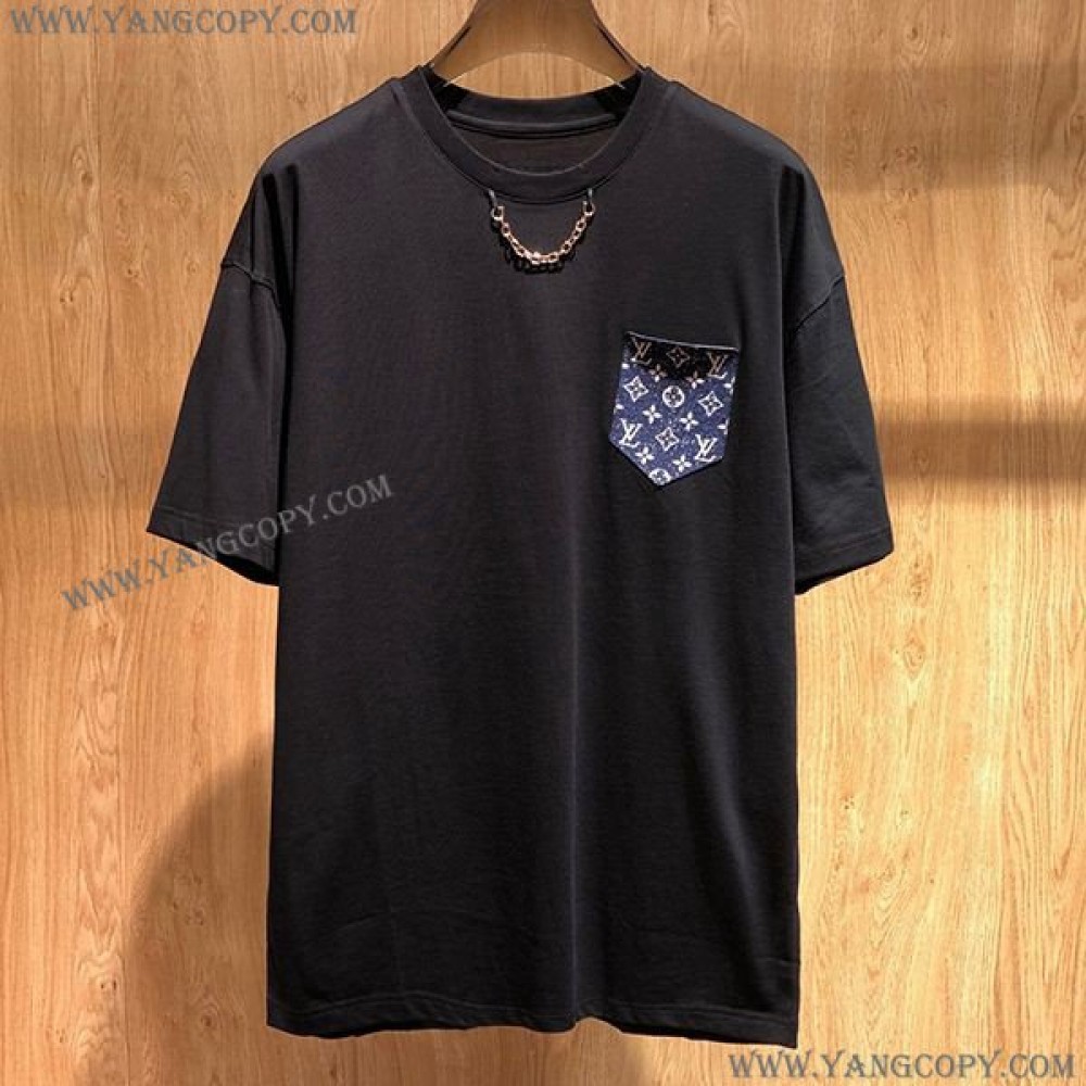 ルイヴィトン スーパーコピー モノグラムポケット Tシャツ vuh59629