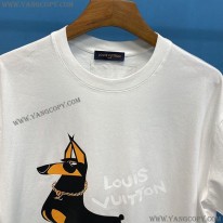 ルイヴィトン スーパーコピー 半袖 コットン ロゴ Tシャツ vuq17830