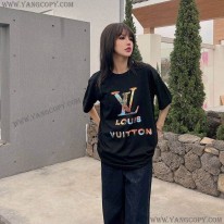 ルイヴィトン スーパーコピー ロゴ コットン Tシャツ vus82052