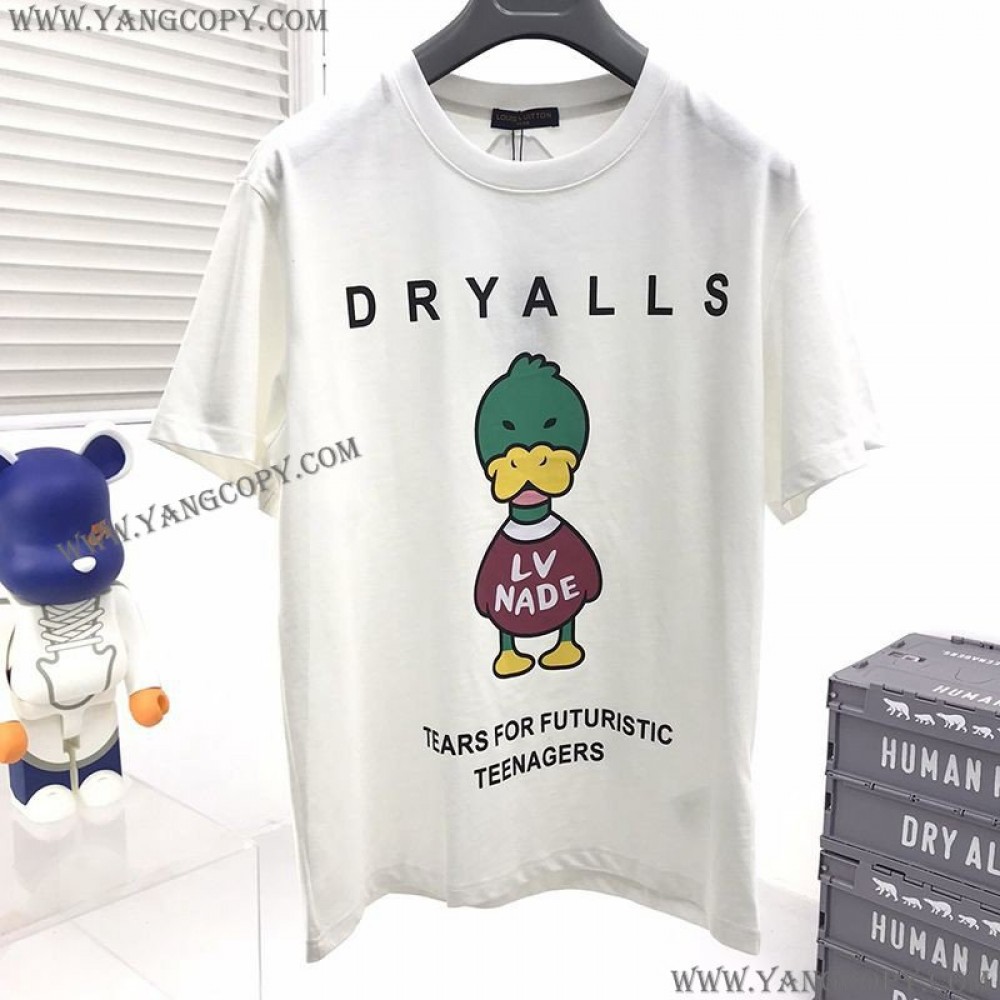 ルイヴィトン 偽物 ×NIGOコラボ ダック クルーネック Tシャツ vul75375