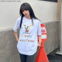 ルイヴィトン スーパーコピー ロゴ コットン Tシャツ vul14296