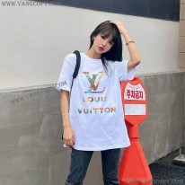 ルイヴィトン スーパーコピー ロゴ コットン Tシャツ vul14296