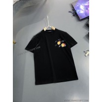 ルイヴィトン コピー Tシャツ パロディ ウォーターカラーモノグラムロゴ vuf84021