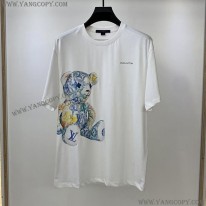 ルイヴィトン 偽物 プリントTシャツ vuk18454