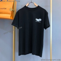 ルイヴィトン コピー Tシャツ 21SS フロウティングLVプリンテッド vuo75501