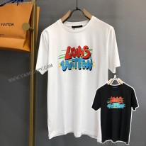 ルイヴィトン コピー Tシャツ パロディ フロウティングLVプリンテッド 2色 vuw59796