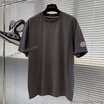 モンクレール コピー ロゴプリント クルーネックTシャツ パロディ 2色 moo89695