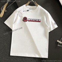 モンクレール 偽物 ロゴ コットン 半袖 Tシャツ mol87018