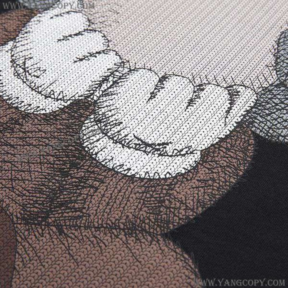 ノースフェイス 偽物 XX KAWS エンブロイダリー コットンTシャツ Noy44533