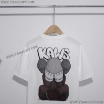 ノースフェイス コピー XX KAWS エンブロイダリー コットンTシャツ Nop85537