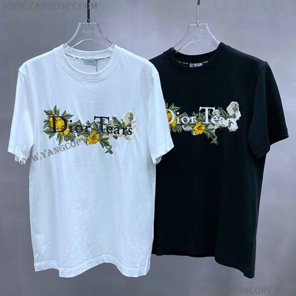 ディオール スーパーコピー TEARS Tシャツ コットン 2色 393J696I0849