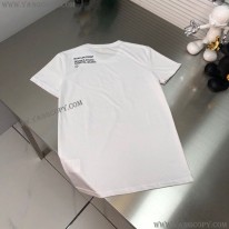 モンクレール 偽物 ロゴ コットン Tシャツ ホワイト moh23710