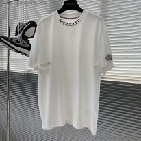 モンクレール 偽物 ロゴプリント クルーネックTシャツ パロディ 2色 moq04516