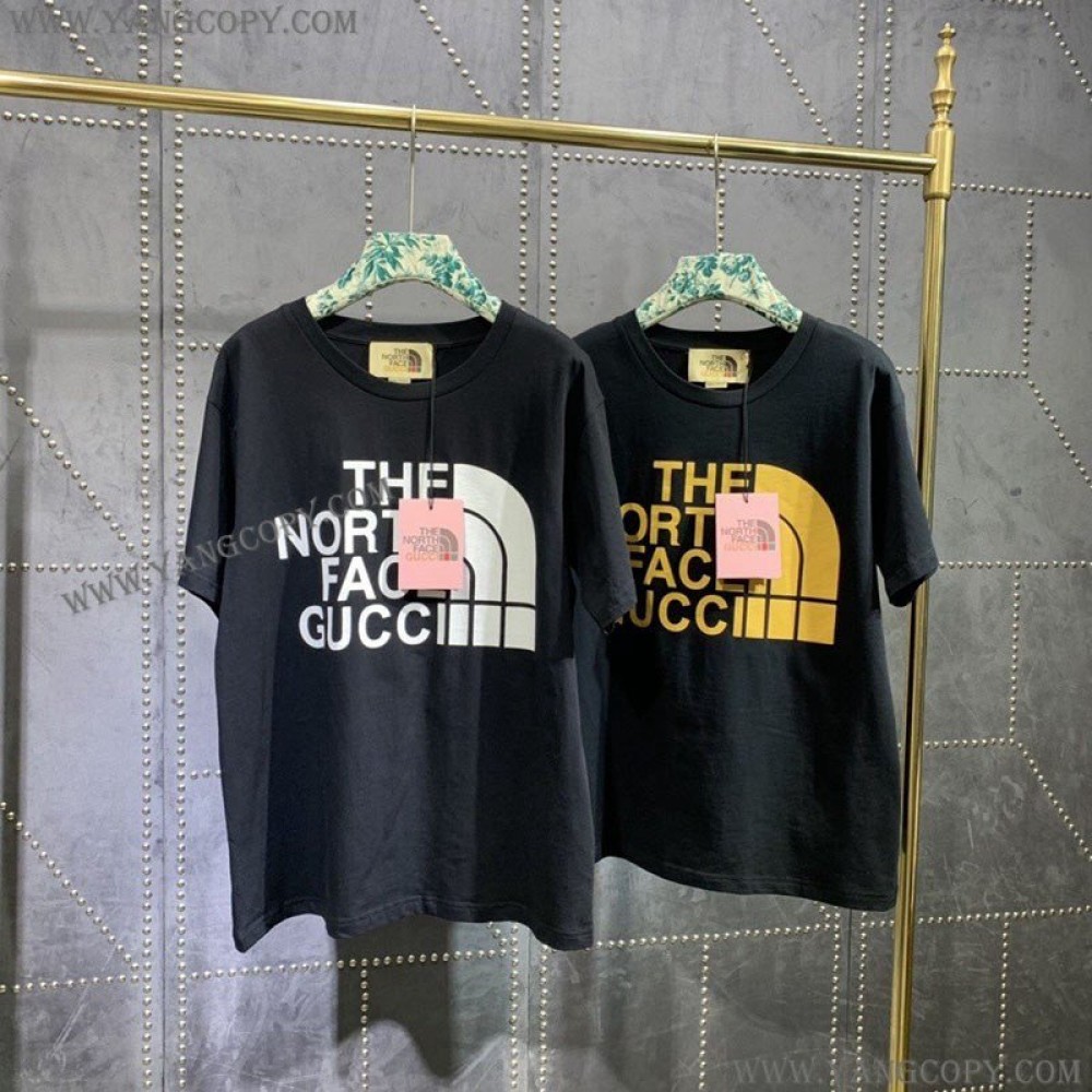 グッチ×ノースフェイス コピー コラボ スペシャルロゴTシャツ Noa63076