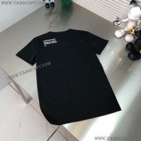 モンクレール 偽物 ロゴ コットン Tシャツ ブラック mob77156