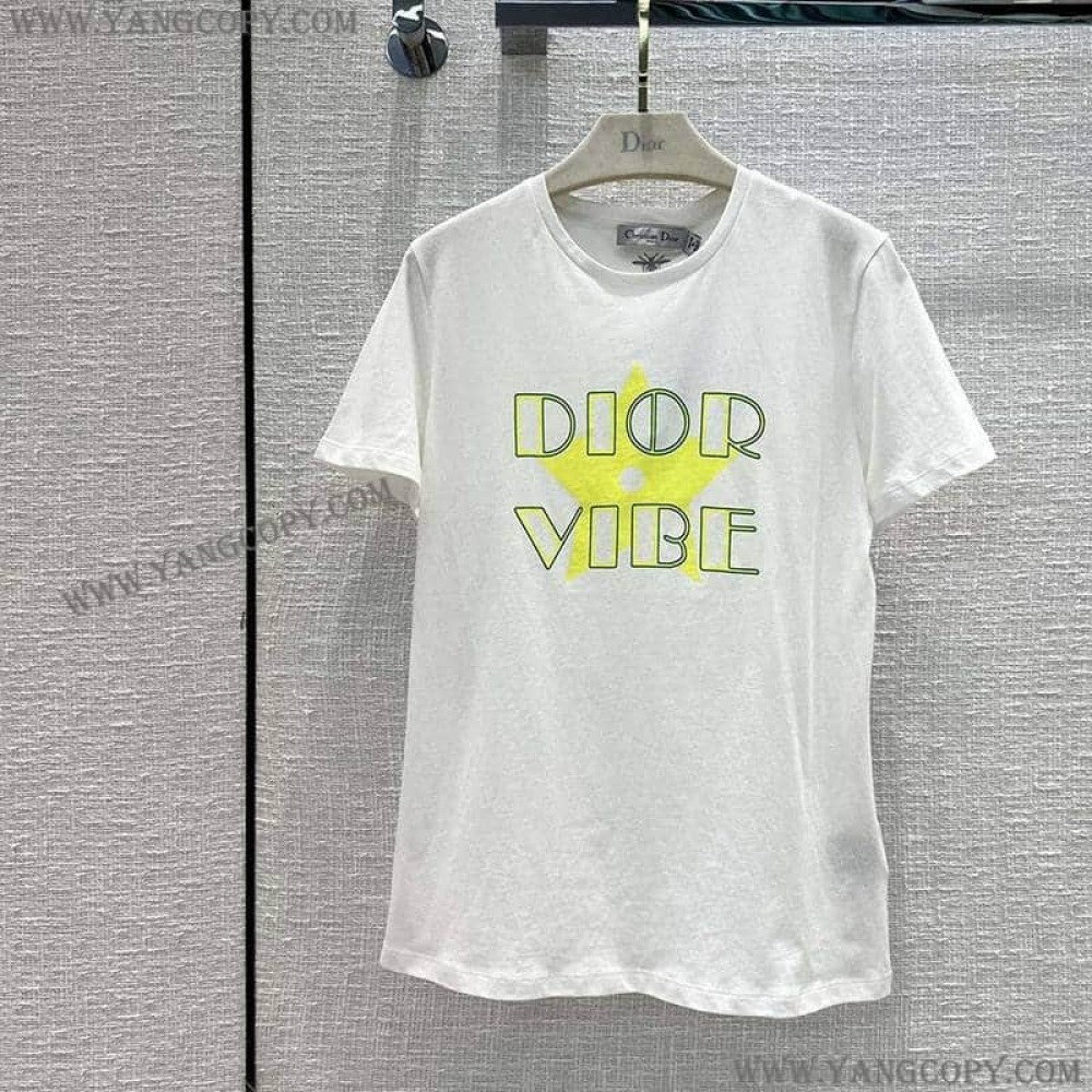 ディオール スーパーコピー VIBE Tシャツ コットンジャージー リネン dei13685