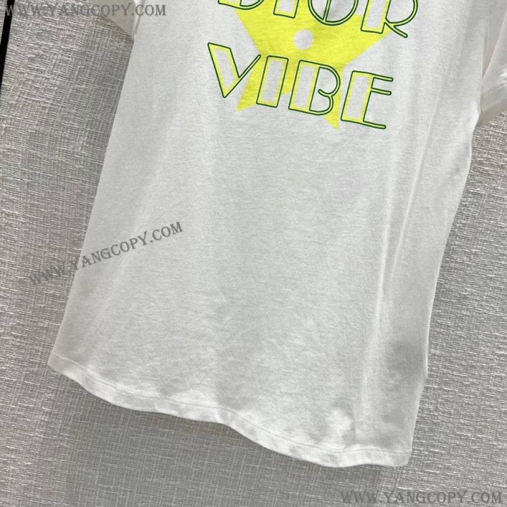 ディオール スーパーコピー VIBE Tシャツ コットンジャージー リネン dei13685