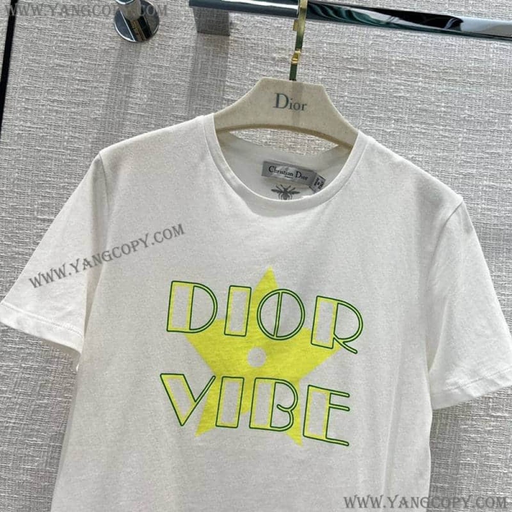 ディオール スーパーコピー VIBE Tシャツ コットンジャージー リネン dei13685